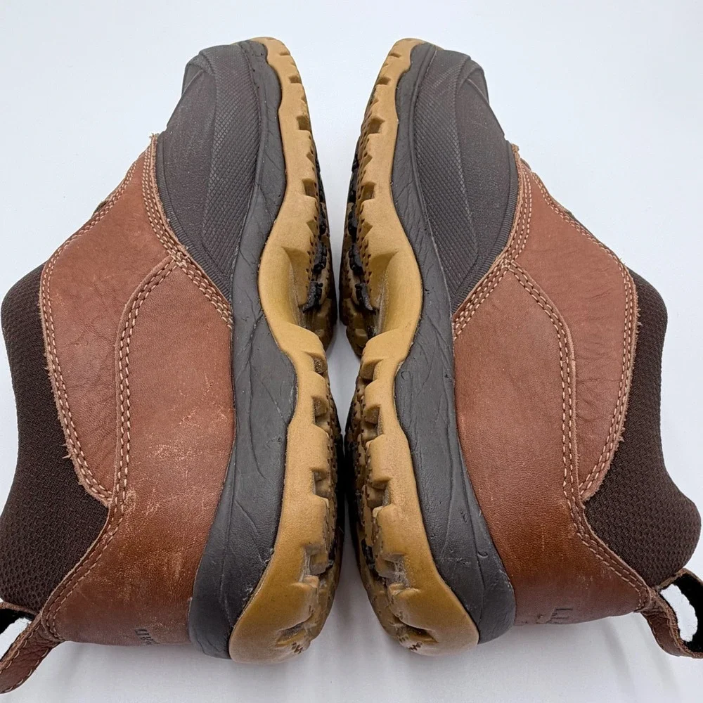 LL Bean Tek 2.5 Storm Chaser Slip On Duck Boots Brown Leather Womens 11 297729